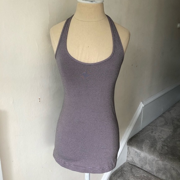 Lululemon Striped Cool Racerback Tank Top EUC - Picture 2 of 8